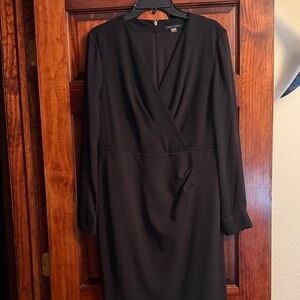 Black Tommy Hilfiger Black Long Sleeve Dress